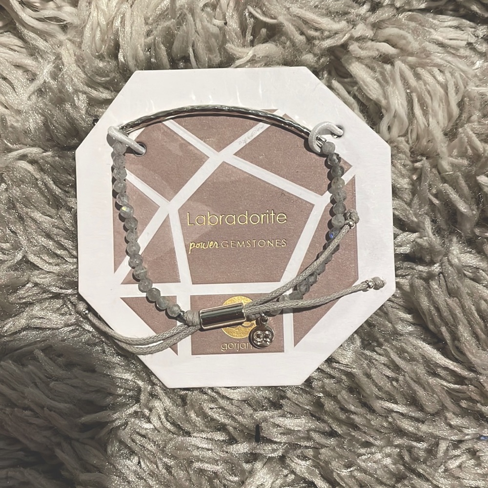 Super cute grey beaded bracelet brand new!